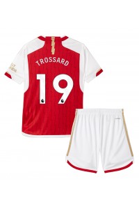 Arsenal Leandro Trossard #19 Jalkapallovaatteet Lasten Kotipeliasu 2023-24 Lyhythihainen (+ Lyhyet housut)